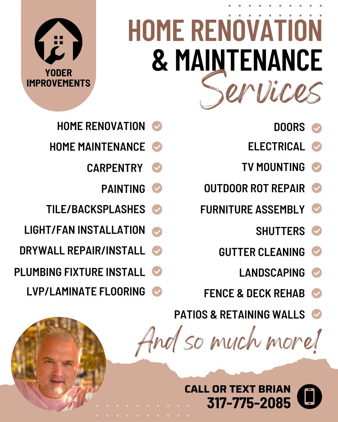 Yoder Improvements - Indy West Facebook ad: Why use Yoder Improvements?