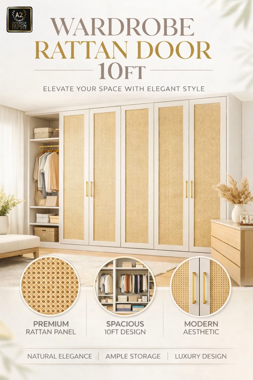 AZ Interior Design SB Facebook ad: Custom Wardrobes for KL Homeowners