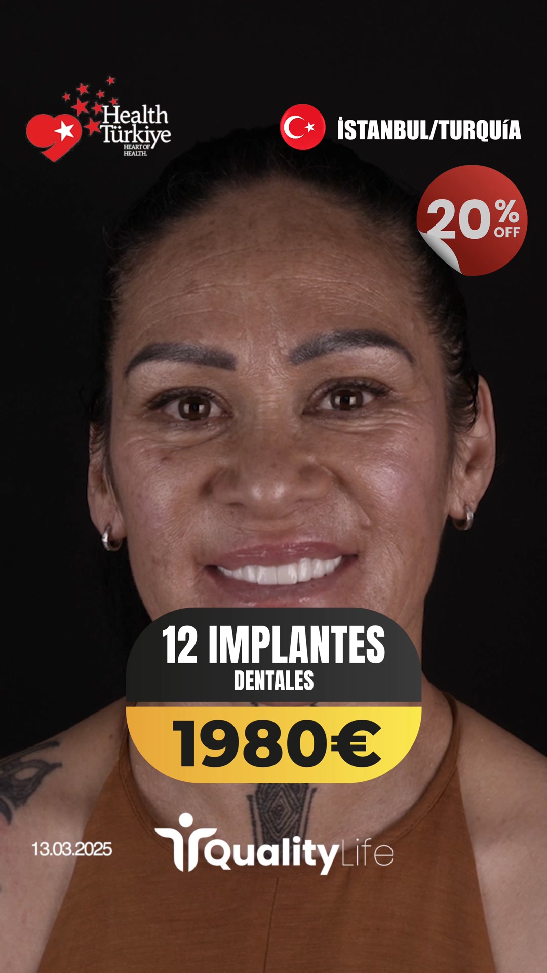 Quality Life Hair Dental Facebook ad: Mejores servicios de salud dental en Turquía/Estambul