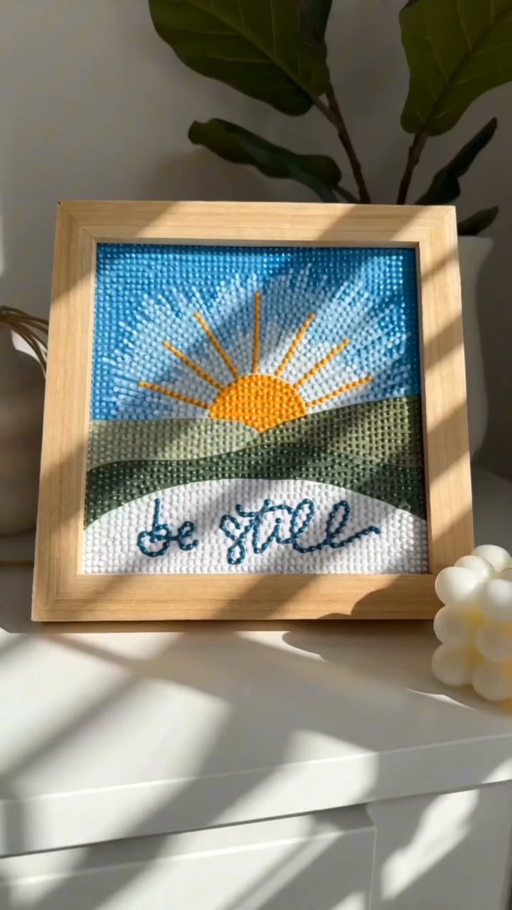 EllyandGrace Facebook ad: NEW: Be Still Diamond Art Kit!