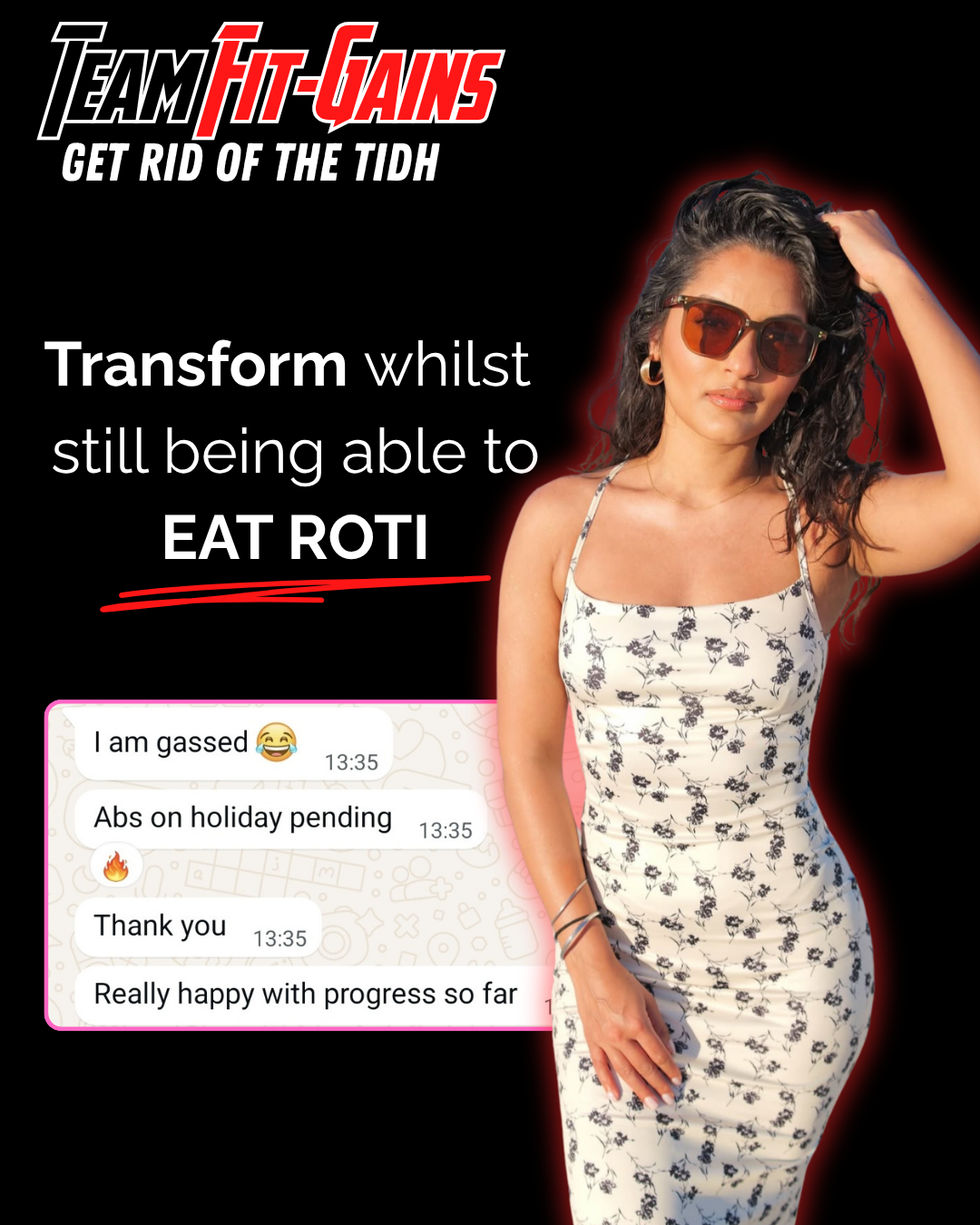 Arjhan Rai - Fit Gains Facebook ad: get RID of the TIDH (belly)