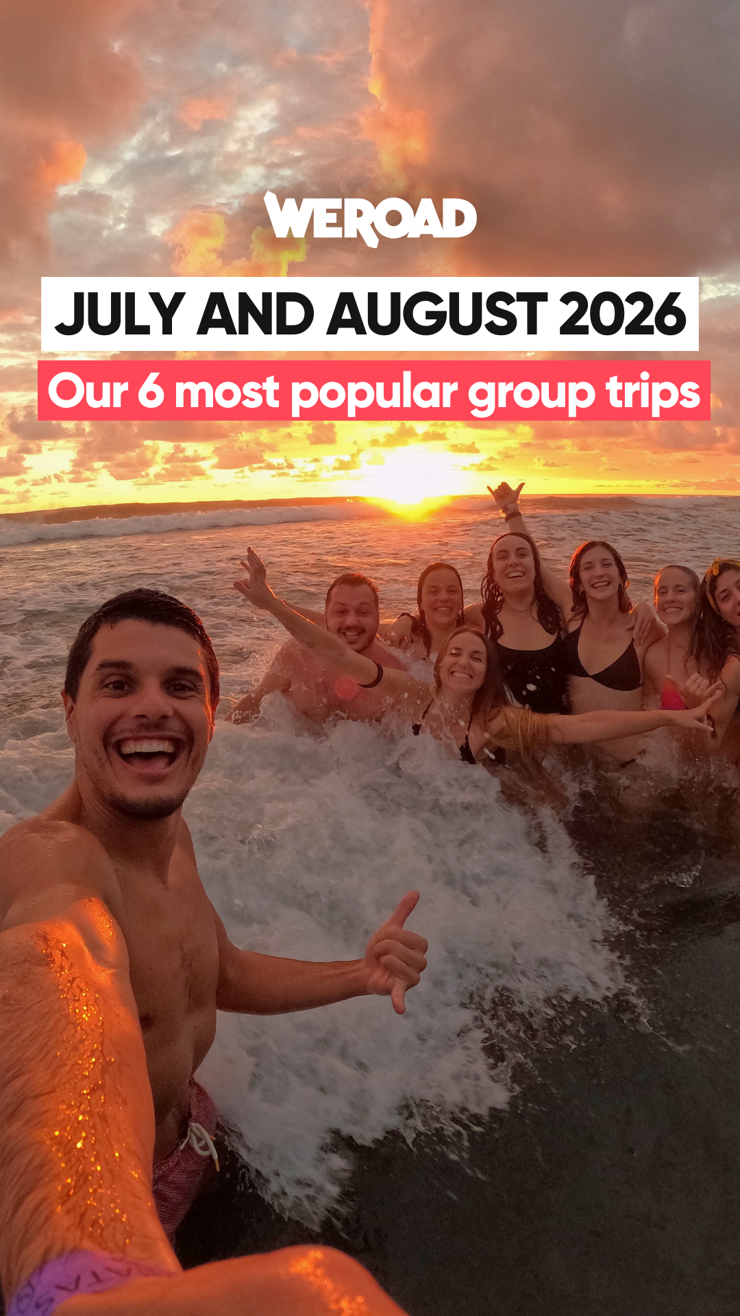 WeRoad Travel Facebook ad