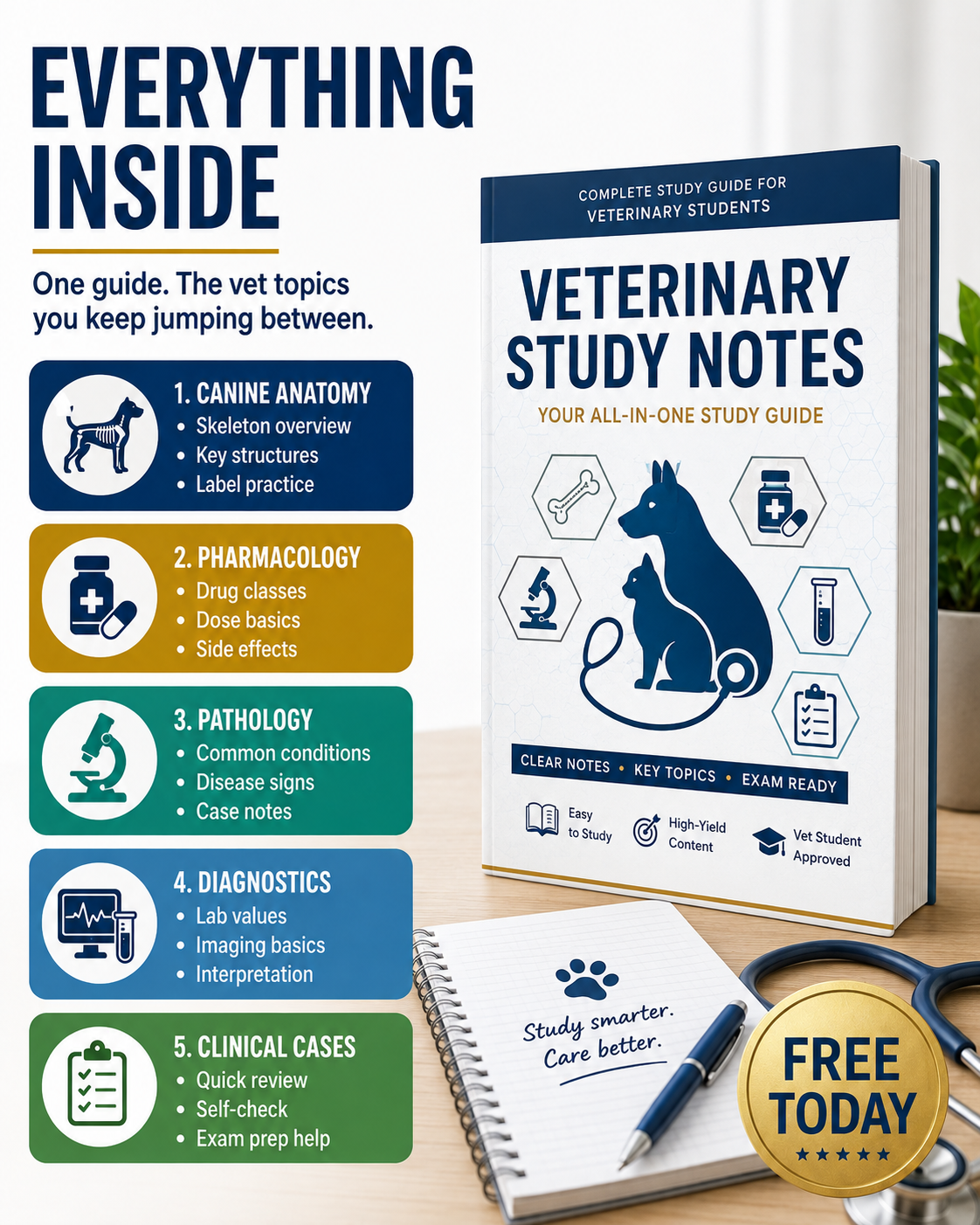 VetMaster Academy Facebook ad: Everything Inside One Vet Guide