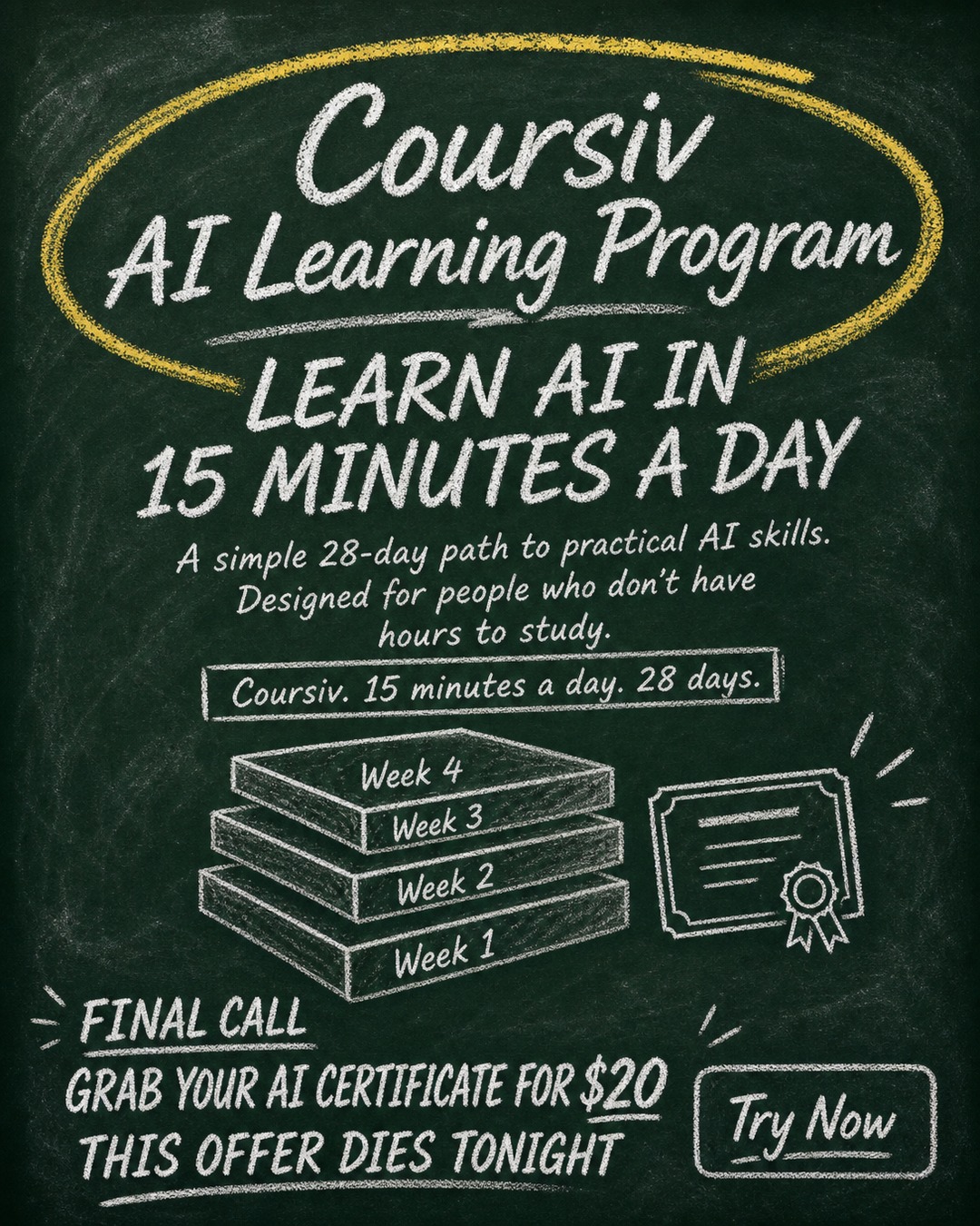 AI Weekly Facebook ad