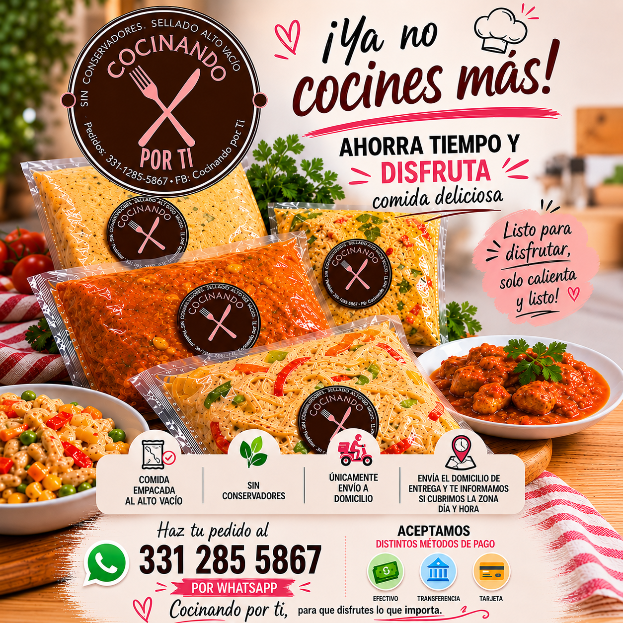 Cocinando Por Ti Facebook ad from Jun 11, 2026