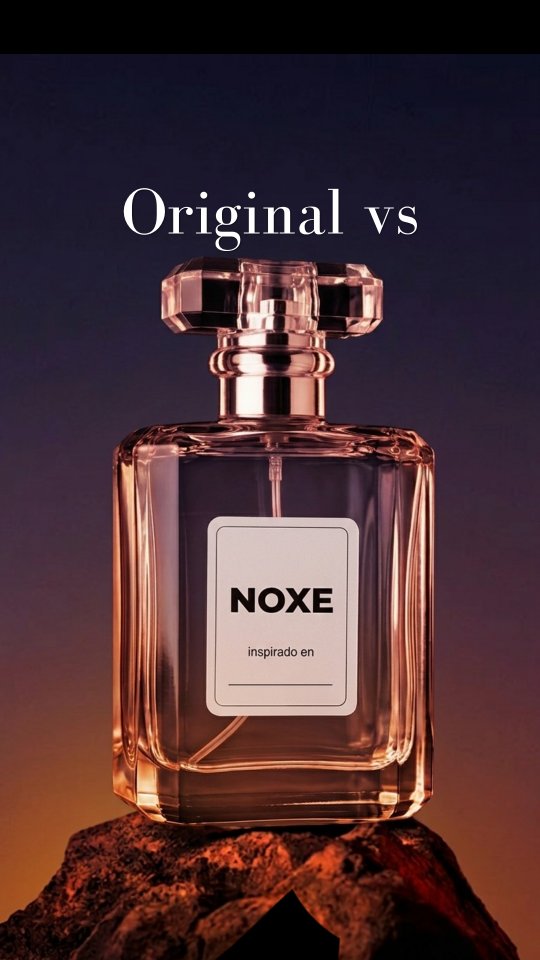 NOXE Facebook ad: ¿Cuál es la diferencia entre un perfume original…