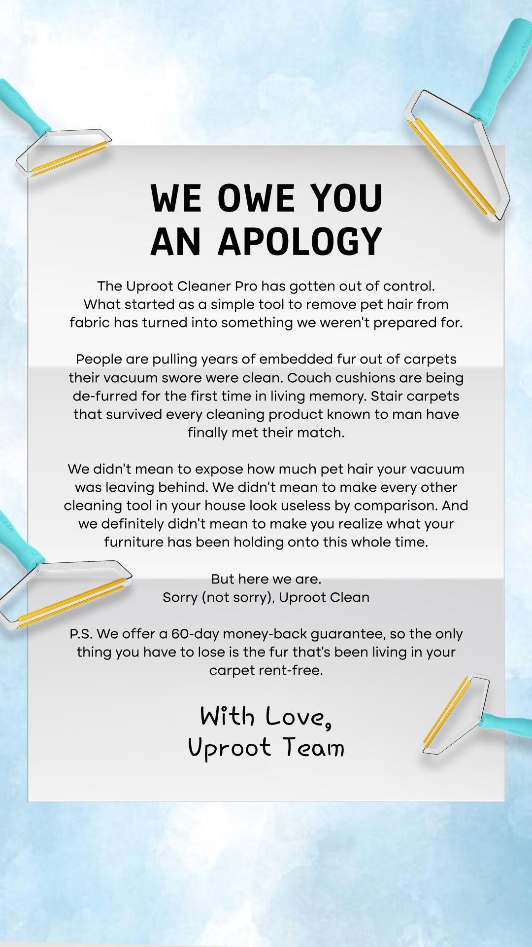 Uproot Clean Facebook ad