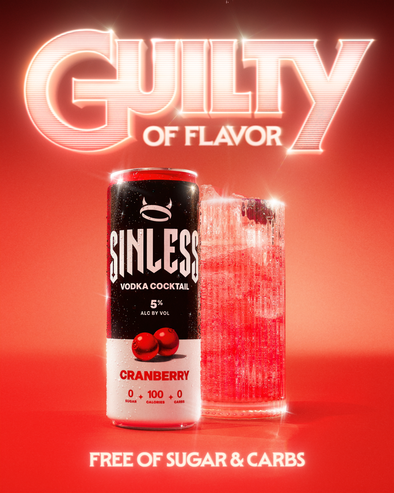 Sinless Vodka Cocktails Facebook ad from Jul 1, 2026