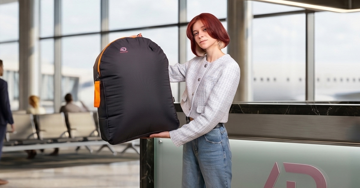 Best Design + Tech Crowdfunding Projects Facebook ad: Your Suitcase Just Grew 3x