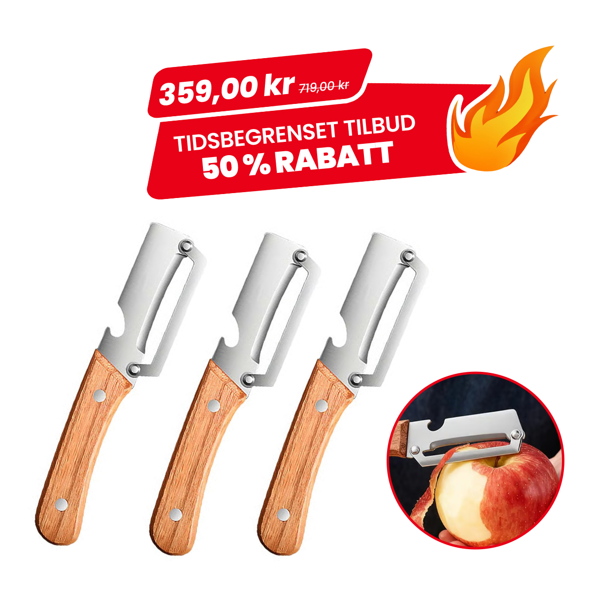 Hjemsol Facebook ad: Multifunksjonell grønnsaksskreller