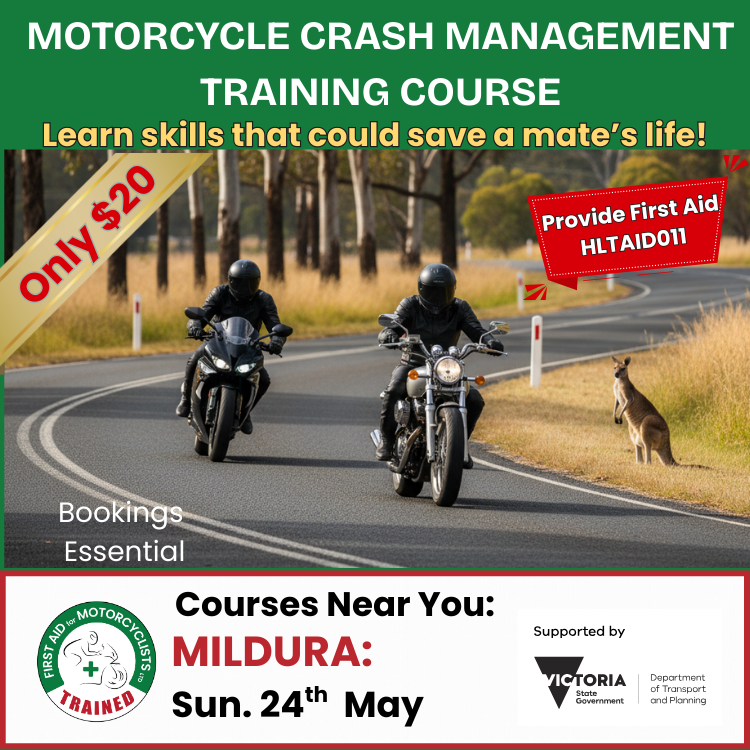 First Aid for Motorcyclists Facebook ad
