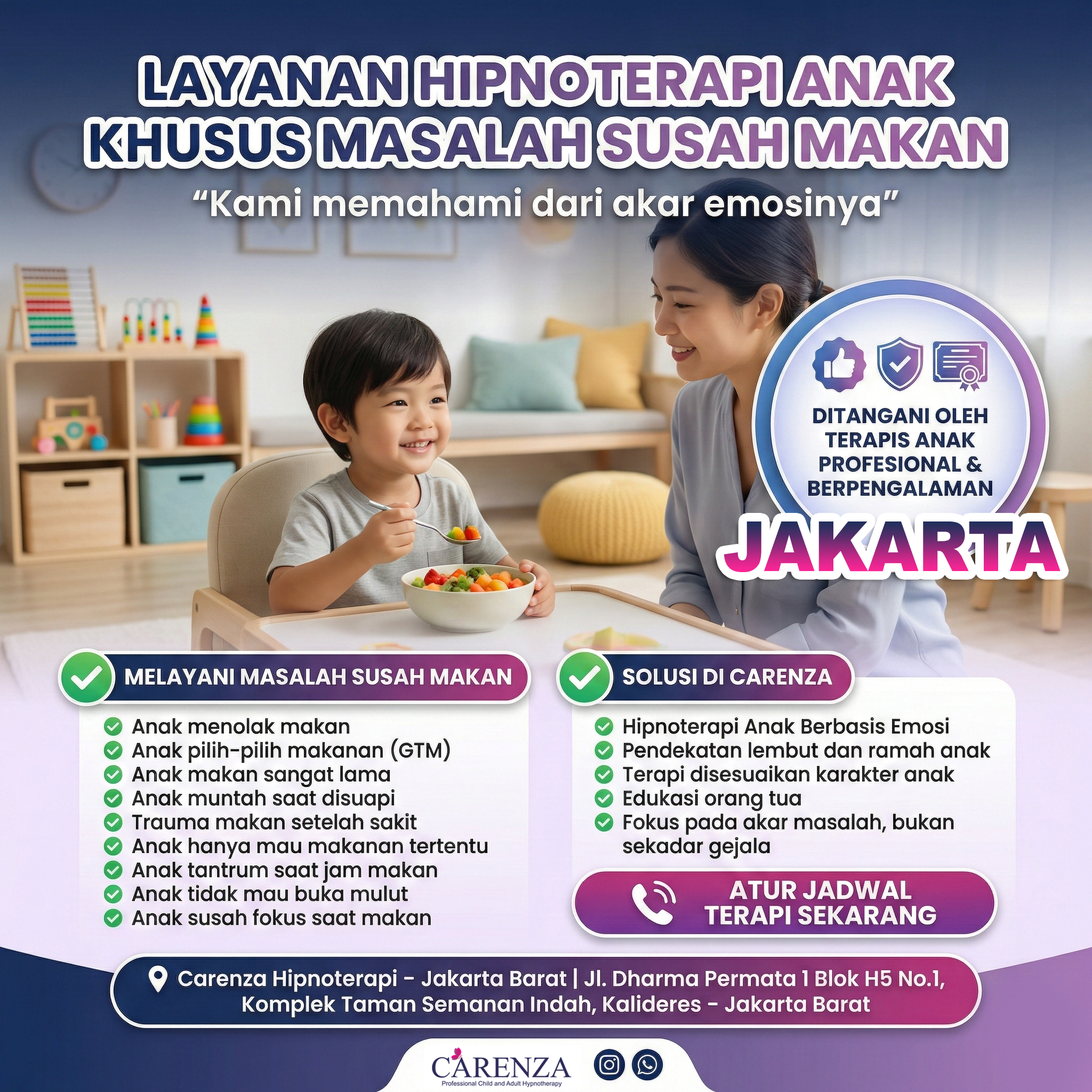 Carenza Hipnoterapi Facebook ad: Klik disini untuk konsultasi