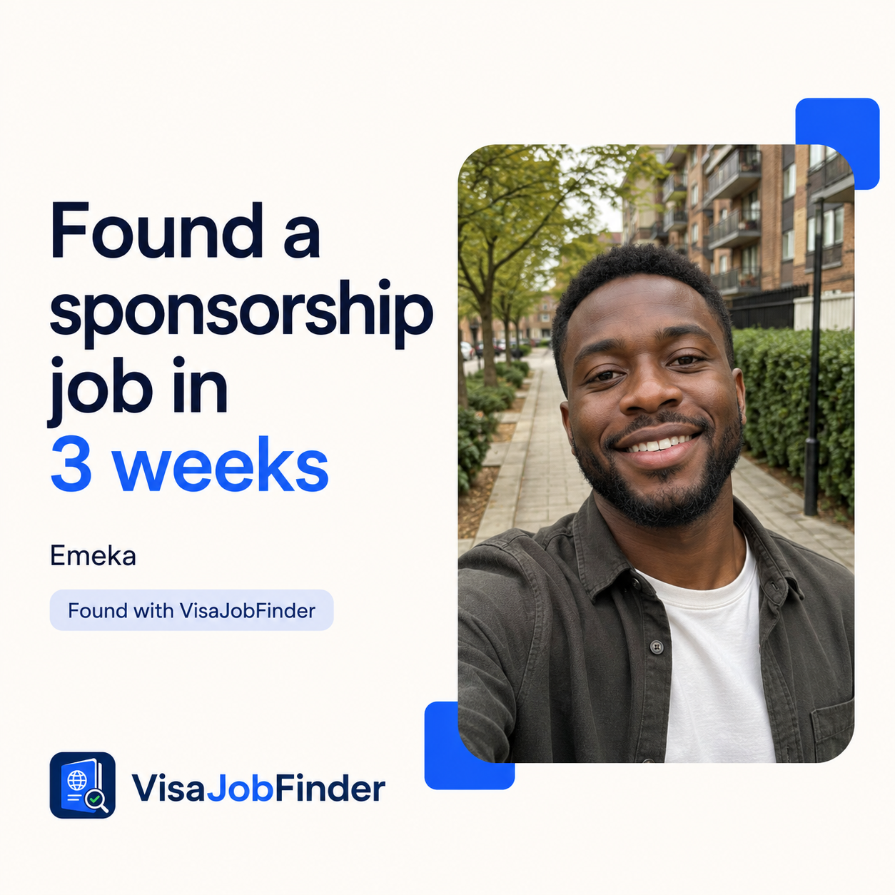 Visa Job Finder Facebook ad