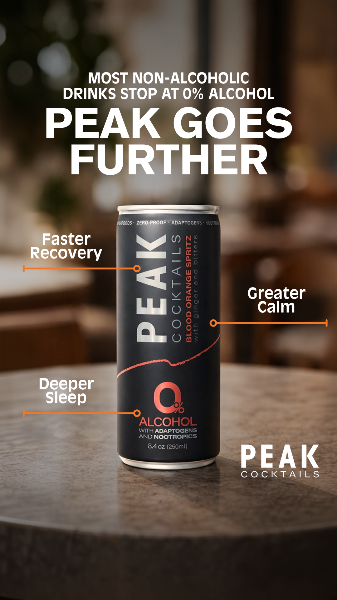 Peak Cocktails Facebook ad