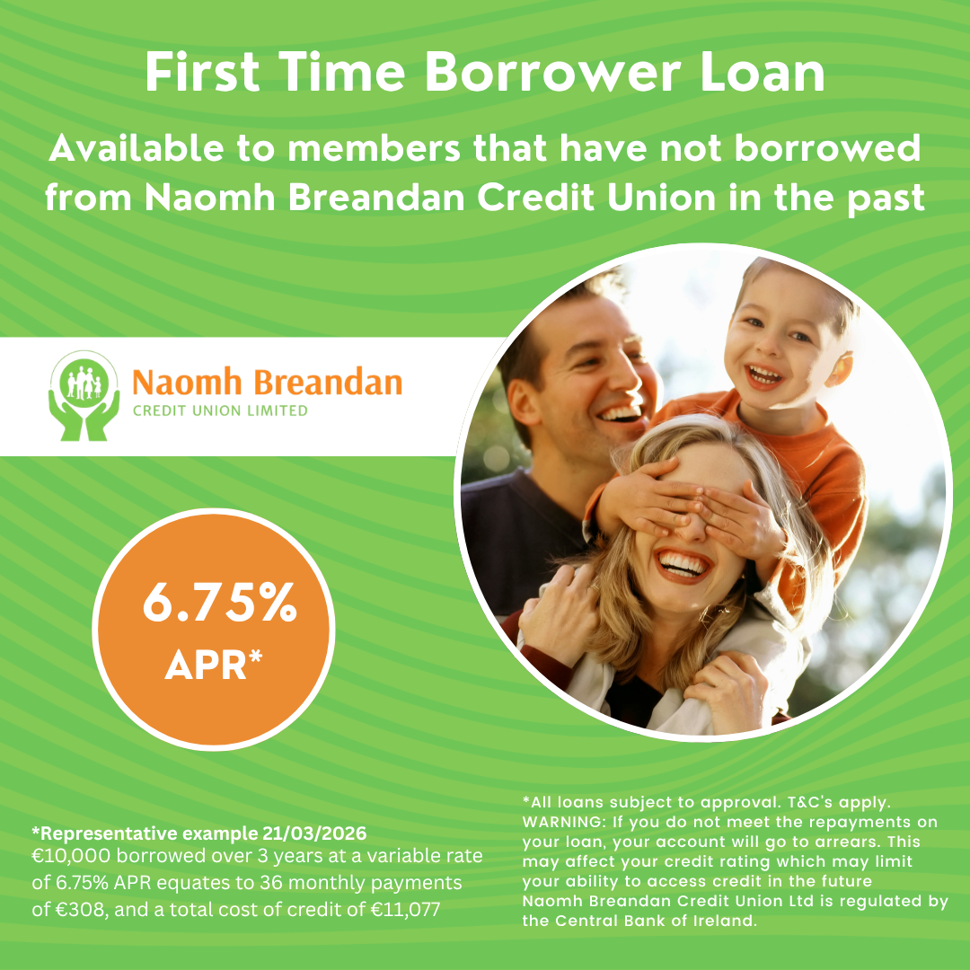 Naomh Breandan Credit Union Facebook ad: Got plans? We’ve got the loan to help…