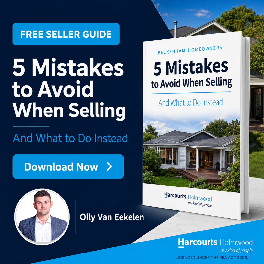 Olly van Eekelen - Harcourts Facebook ad: 5 Mistakes to Avoid When Selling | Free Download