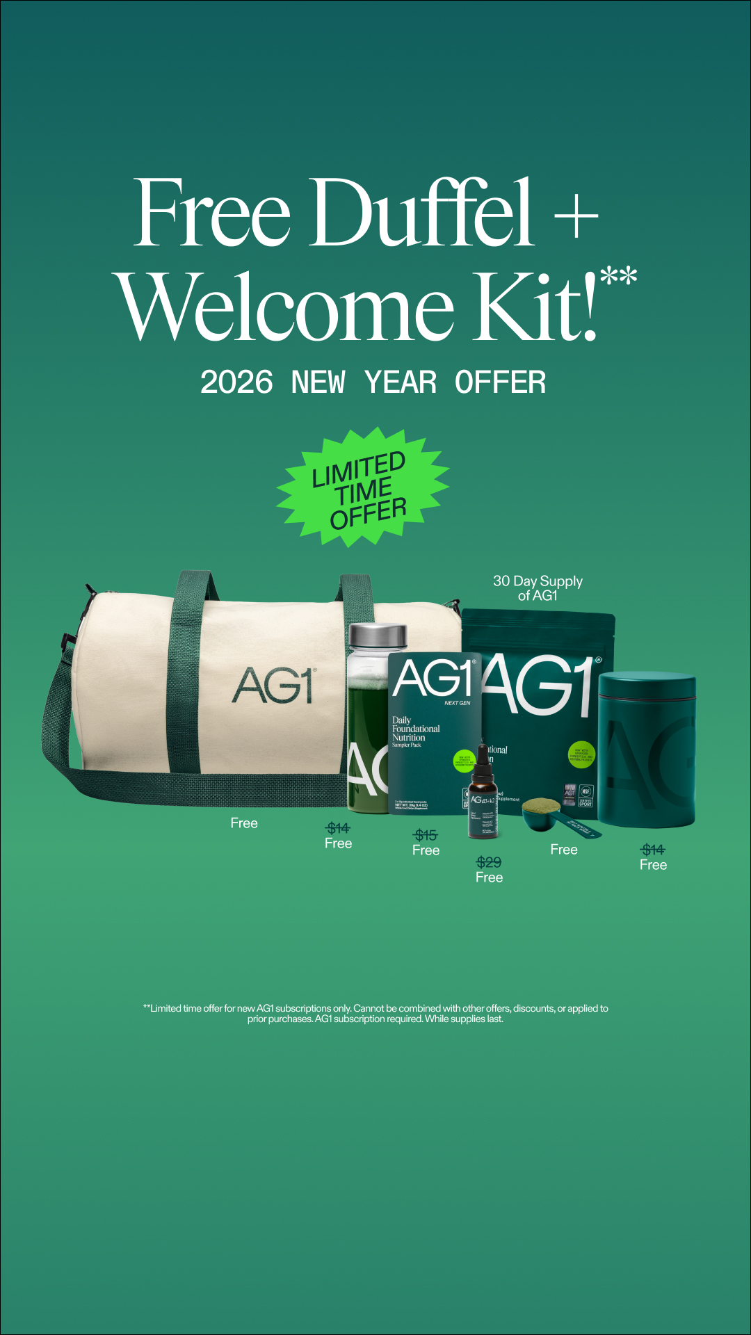 AG1 by Athletic Greens Facebook ad