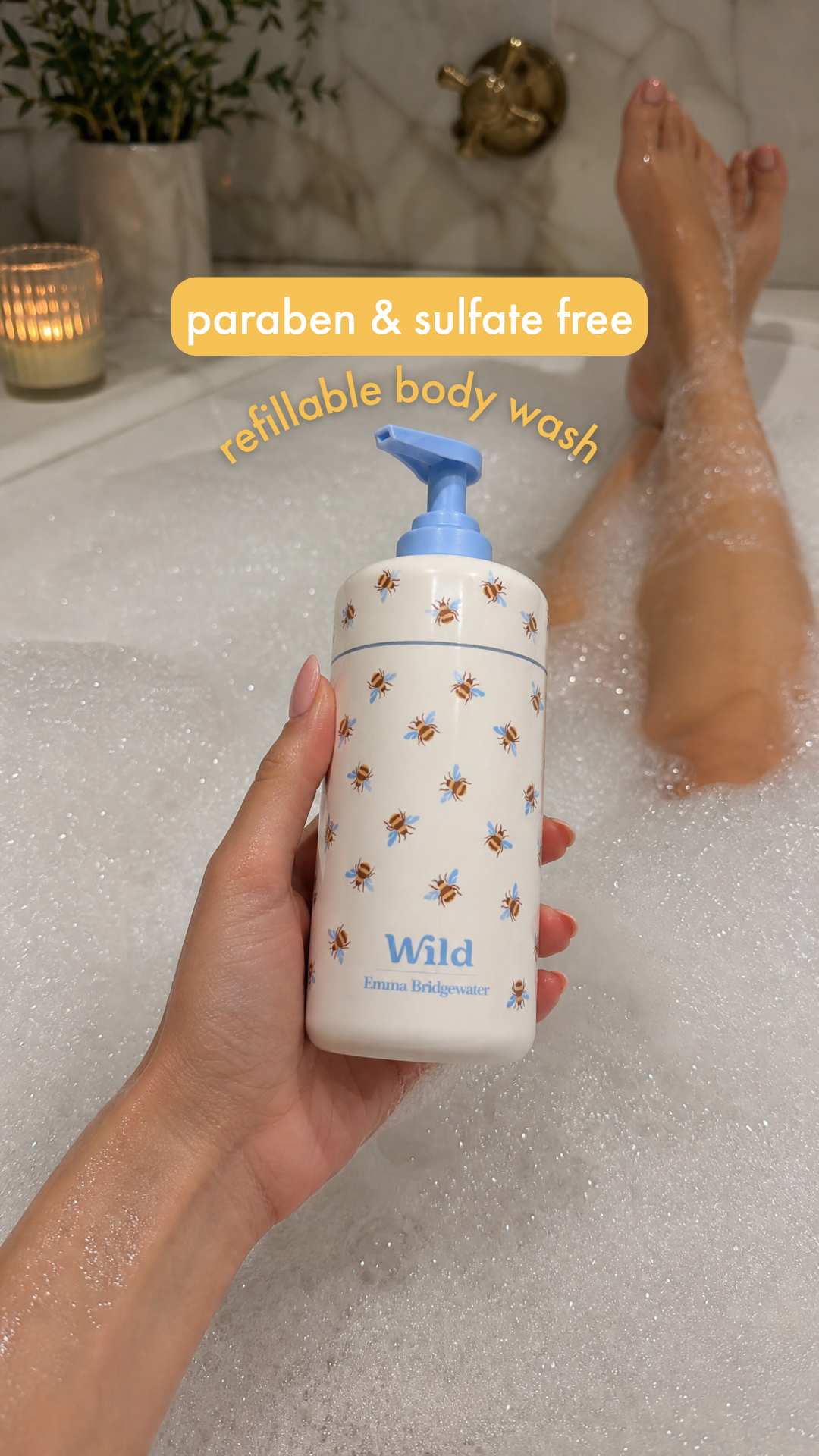 Wild Facebook ad: Moisture and hydration that last. Refills that disappear.