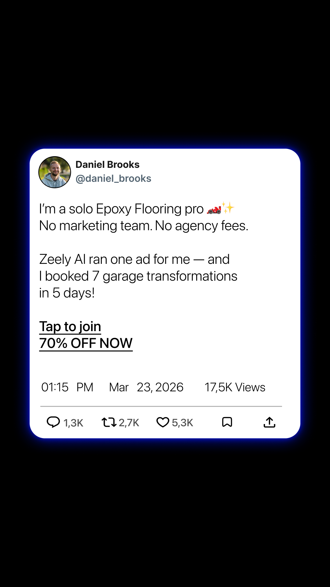 Zeely Facebook ad