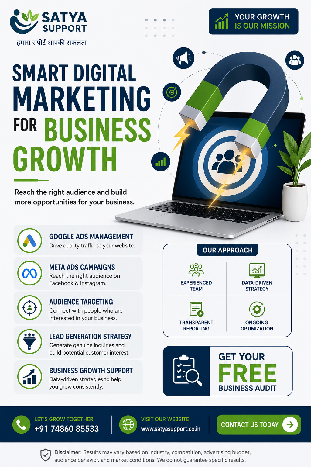 Satya Support Services Private Limited Facebook ad