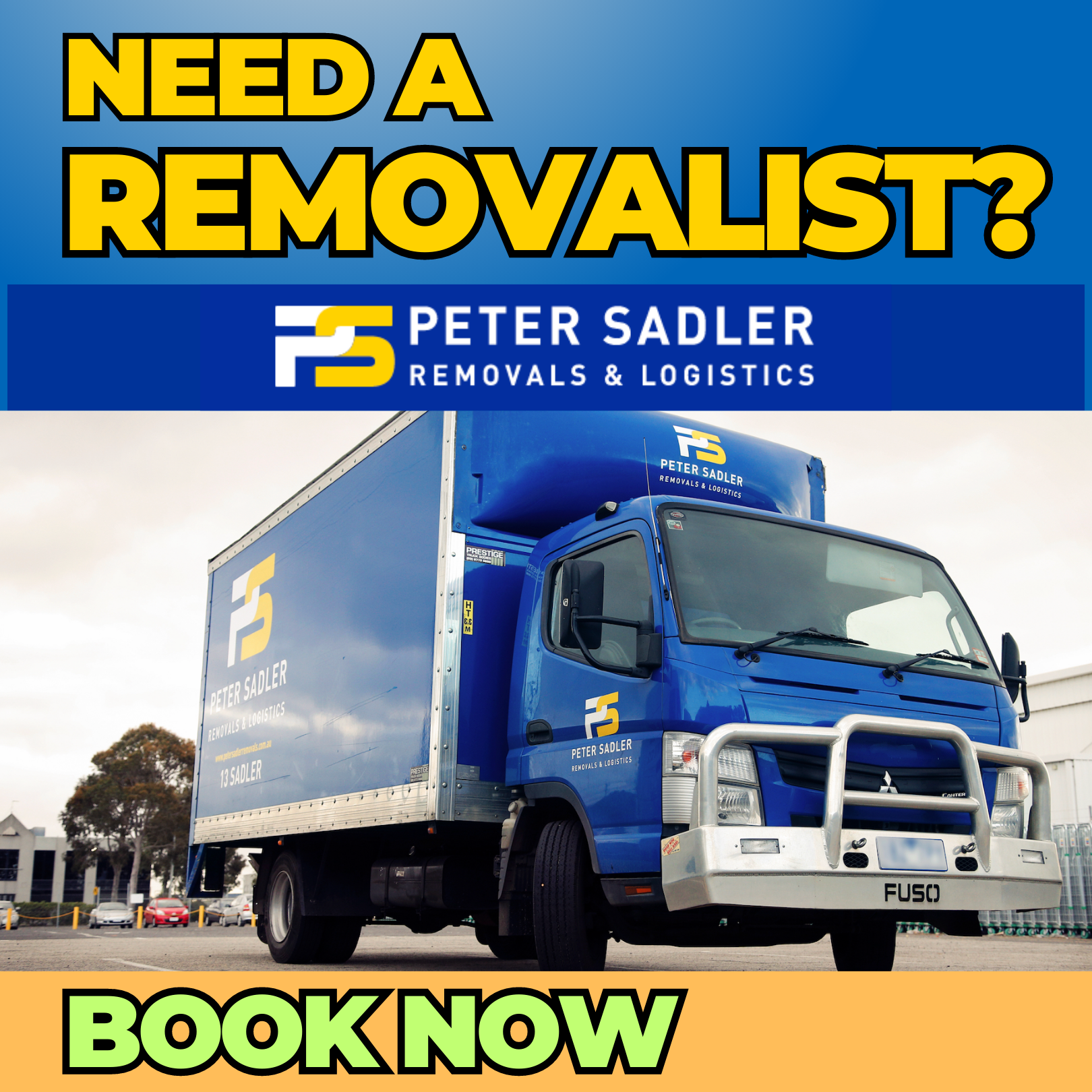 Peter Sadler Removals & Logistics Facebook ad