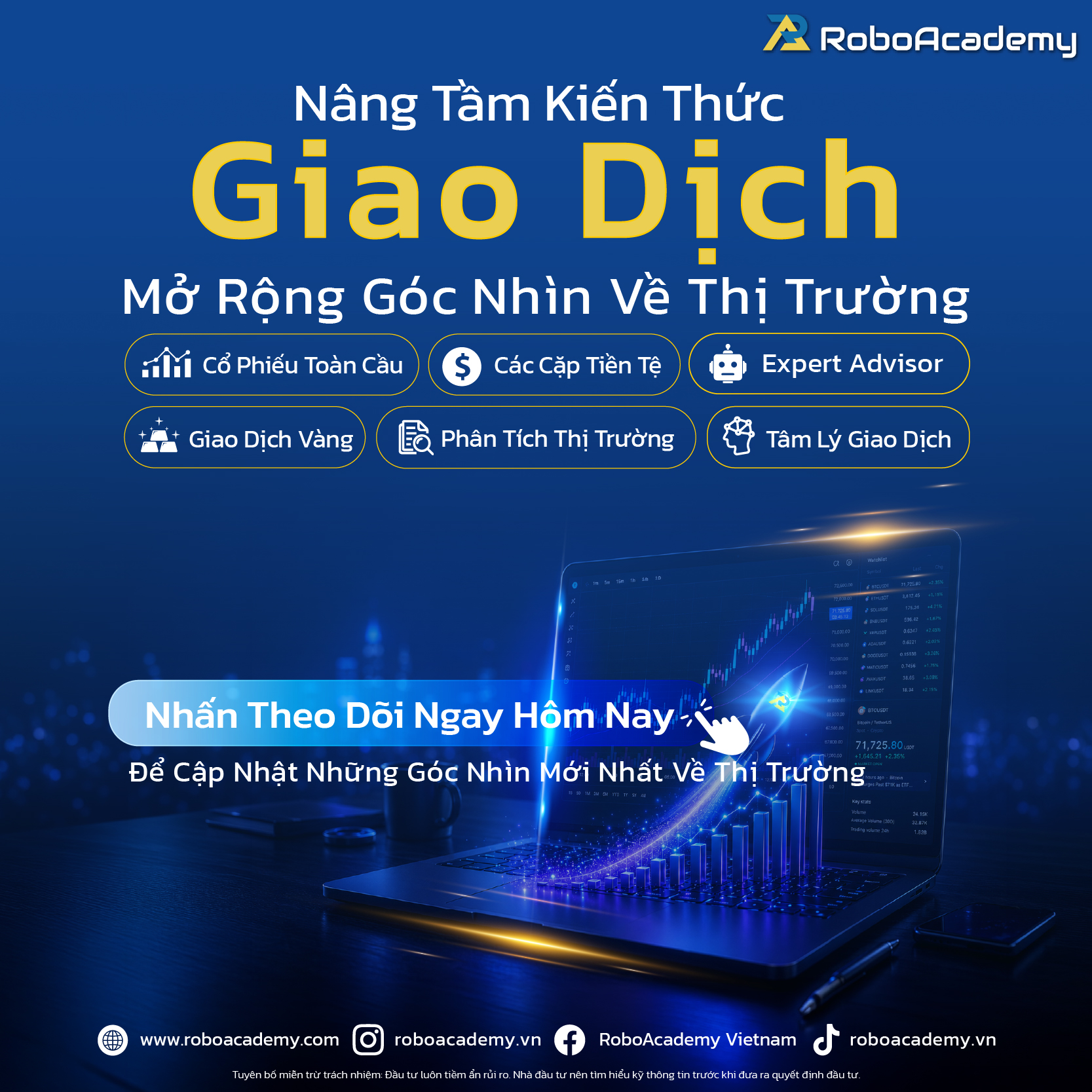 RoboAcademy Vietnam Facebook ad: Đón Đầu Xu Hướng Thị Trường Tài Chính…