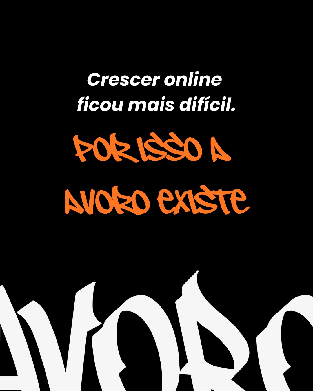 Avøro Facebook ad: Crescer online ficou mais difícil.