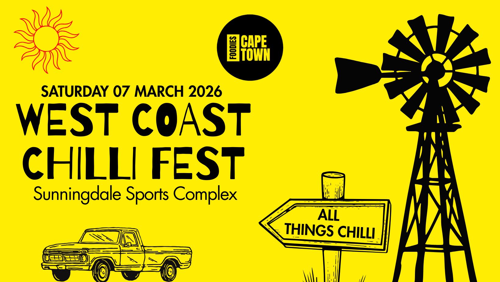 Foodies Cape Town Facebook ad: WEST COAST CHILLI FEST 2026