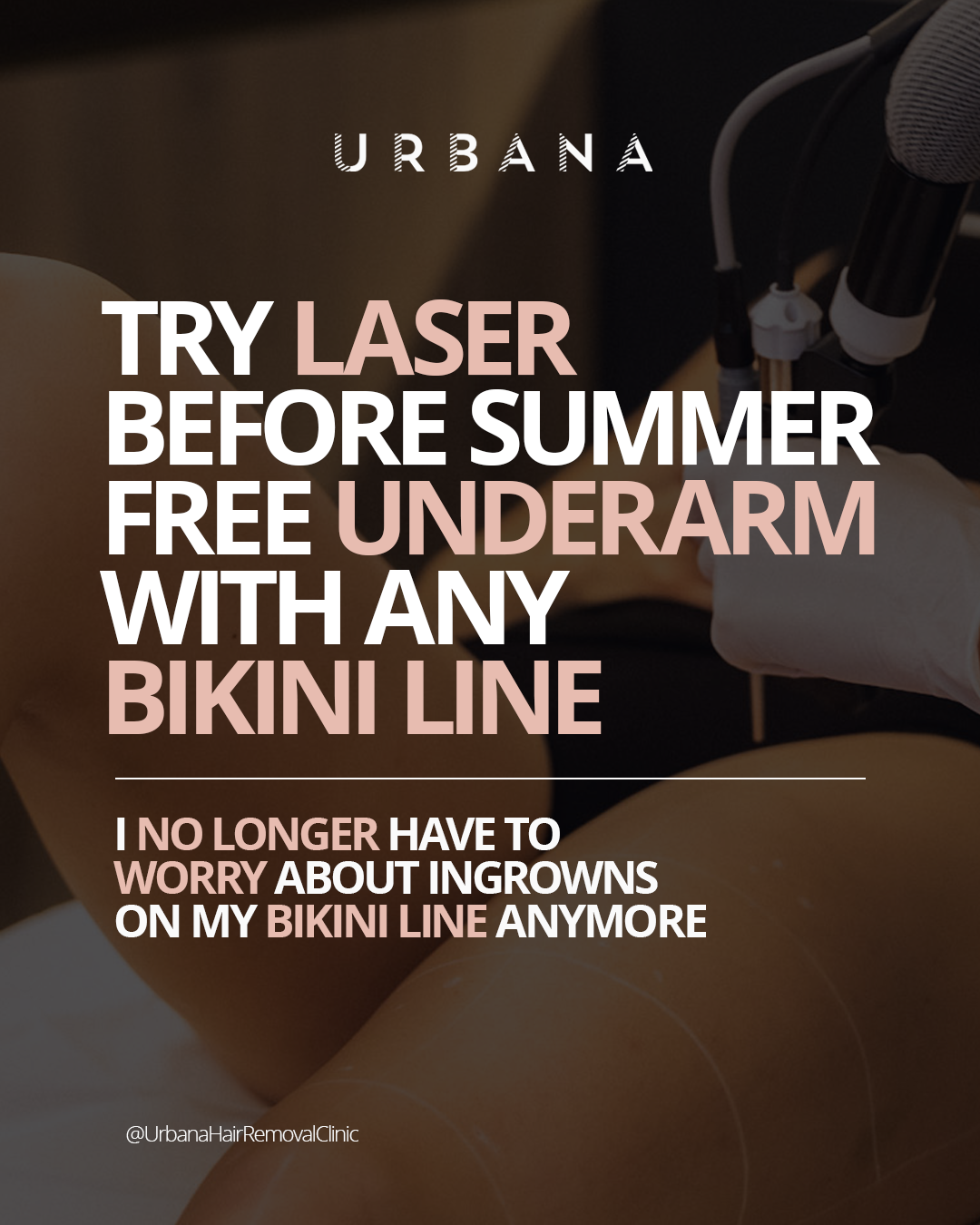 Urbana Laser Hair Removal Facebook ad