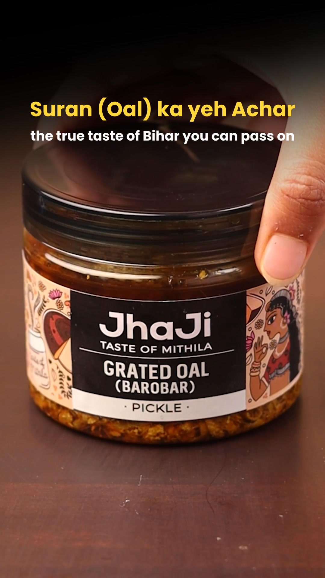 JhaJi Store Facebook ad: The Original Suran Achar from Bihar