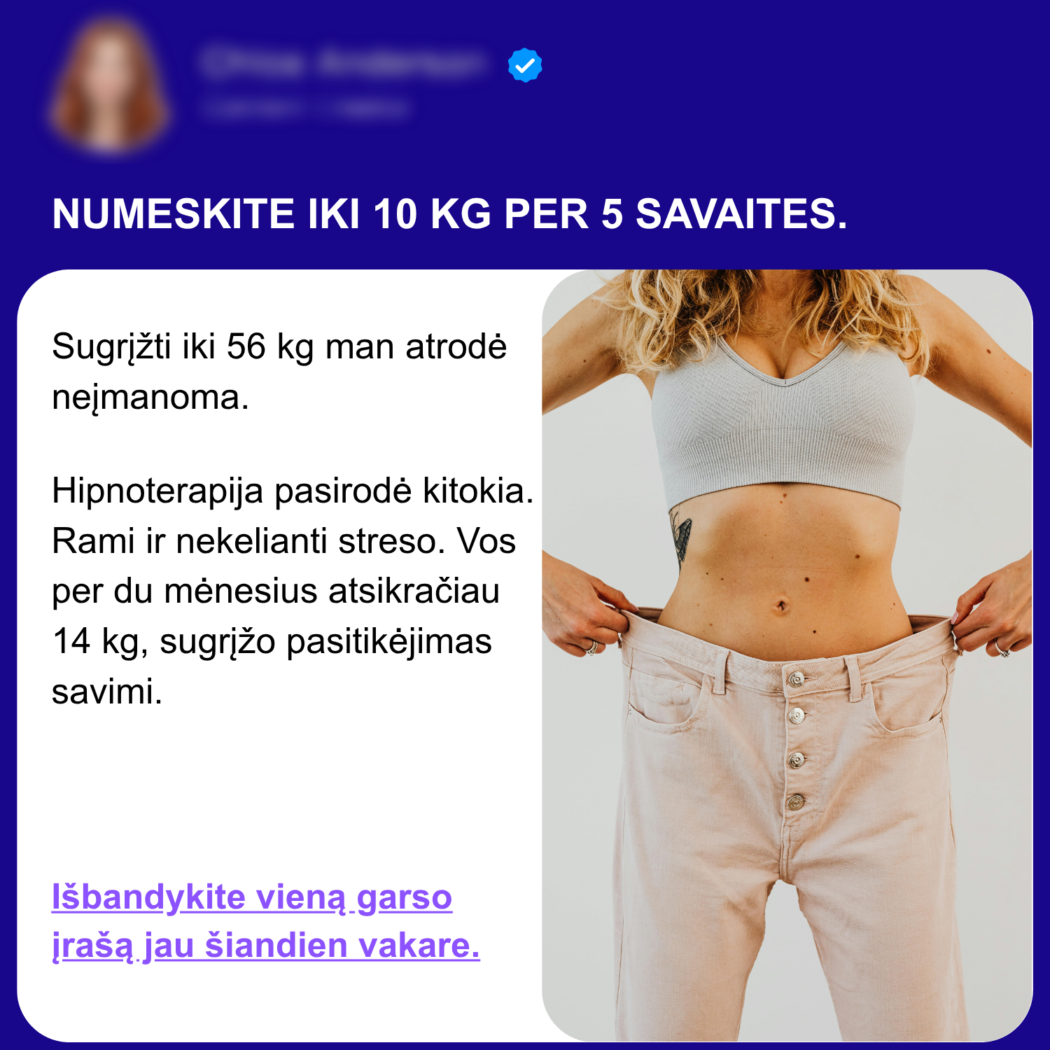 Hypnari: Experience the Power of Hypnotherapy Facebook ad