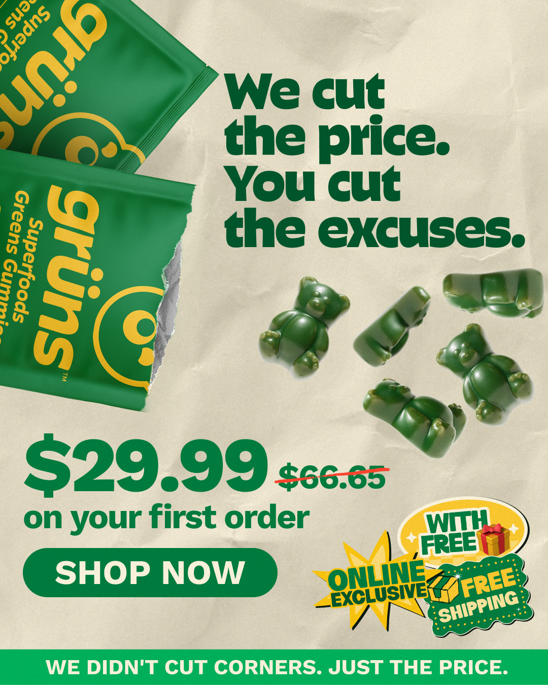 Grüns Facebook ad
