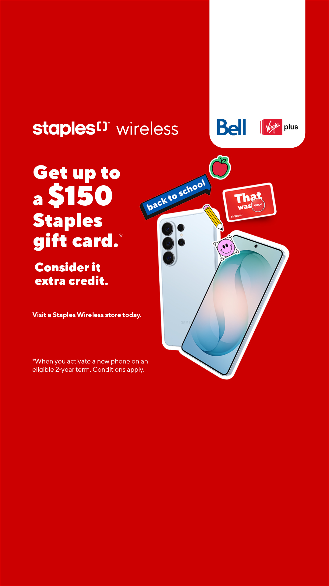 Staples Canada Facebook ad