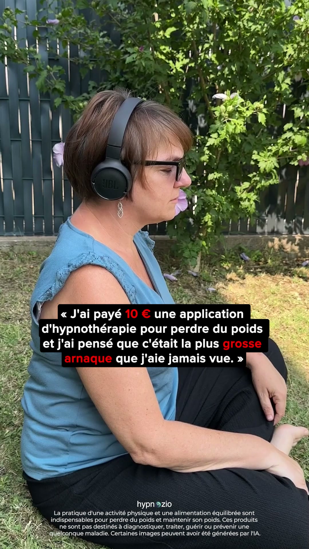 Hypnozio: power of hypnotherapy Facebook ad: Surmontez vos problèmes de poids