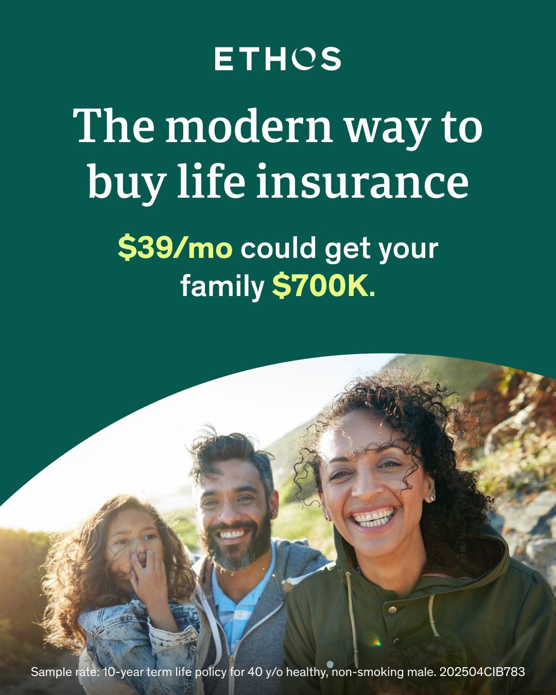 ETHOS Agent Facebook ad: If something happened to you tomorrow… would your…