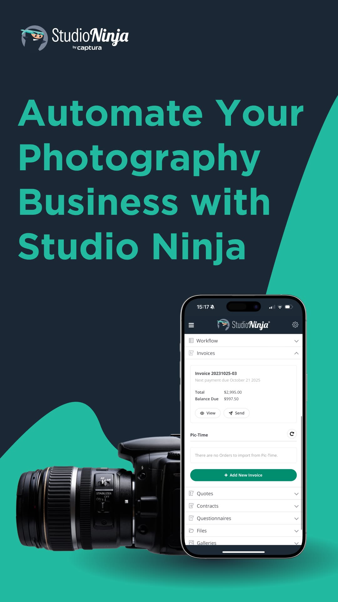 Studio Ninja Facebook ad: Level up for less! Get 30% off Studio Ninja today