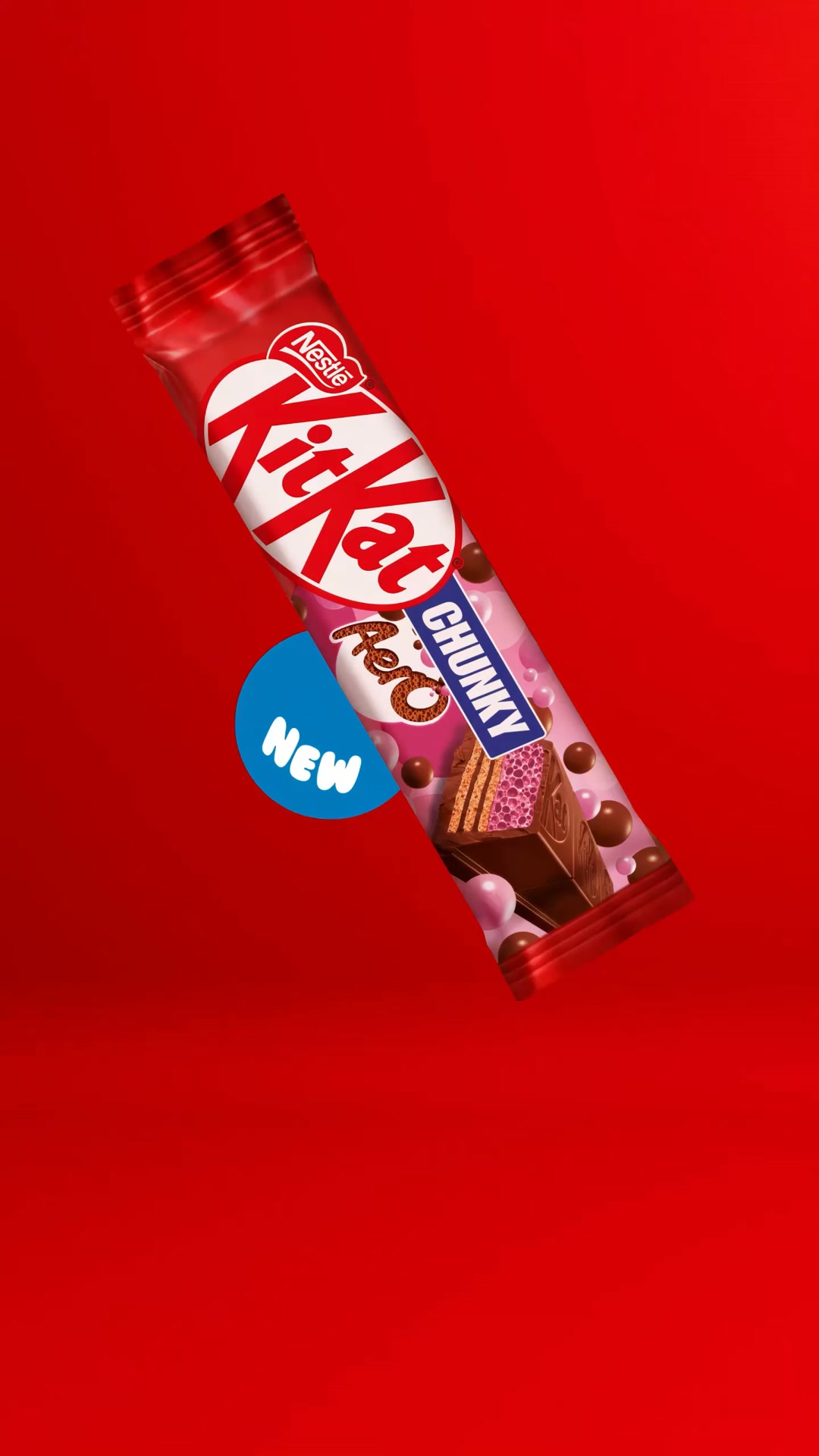 KitKat Facebook ad: New KITKAT Chunky AERO Strawberry!