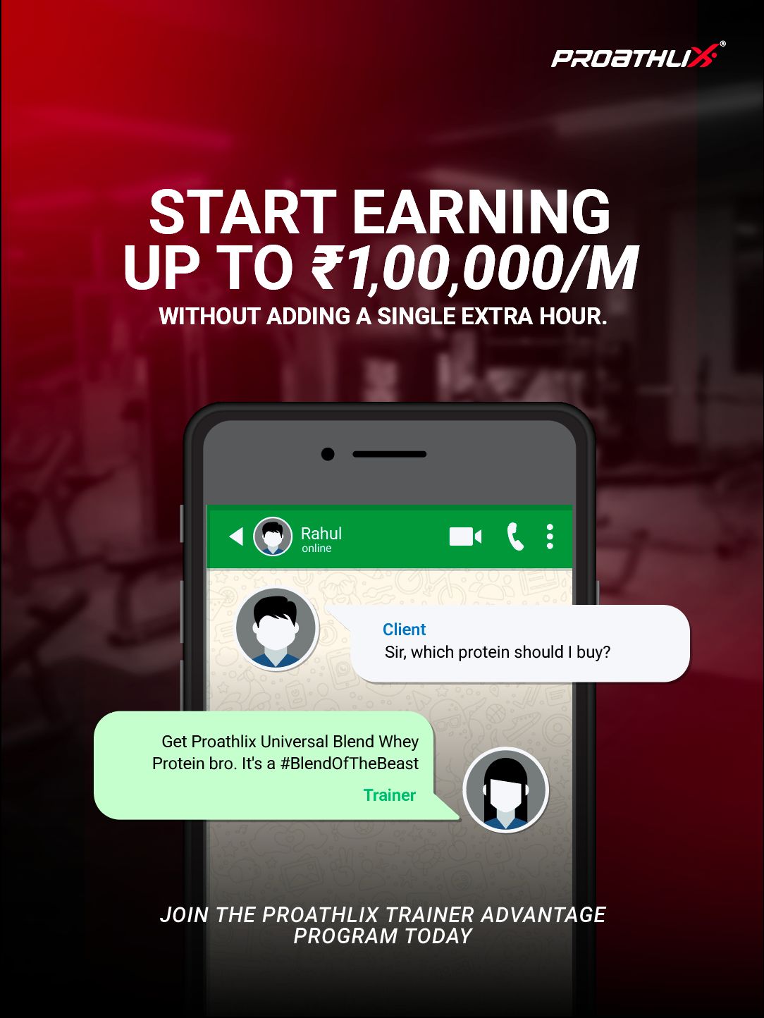 Proathlix Facebook ad: Enquire Now to Join the Partner Program!