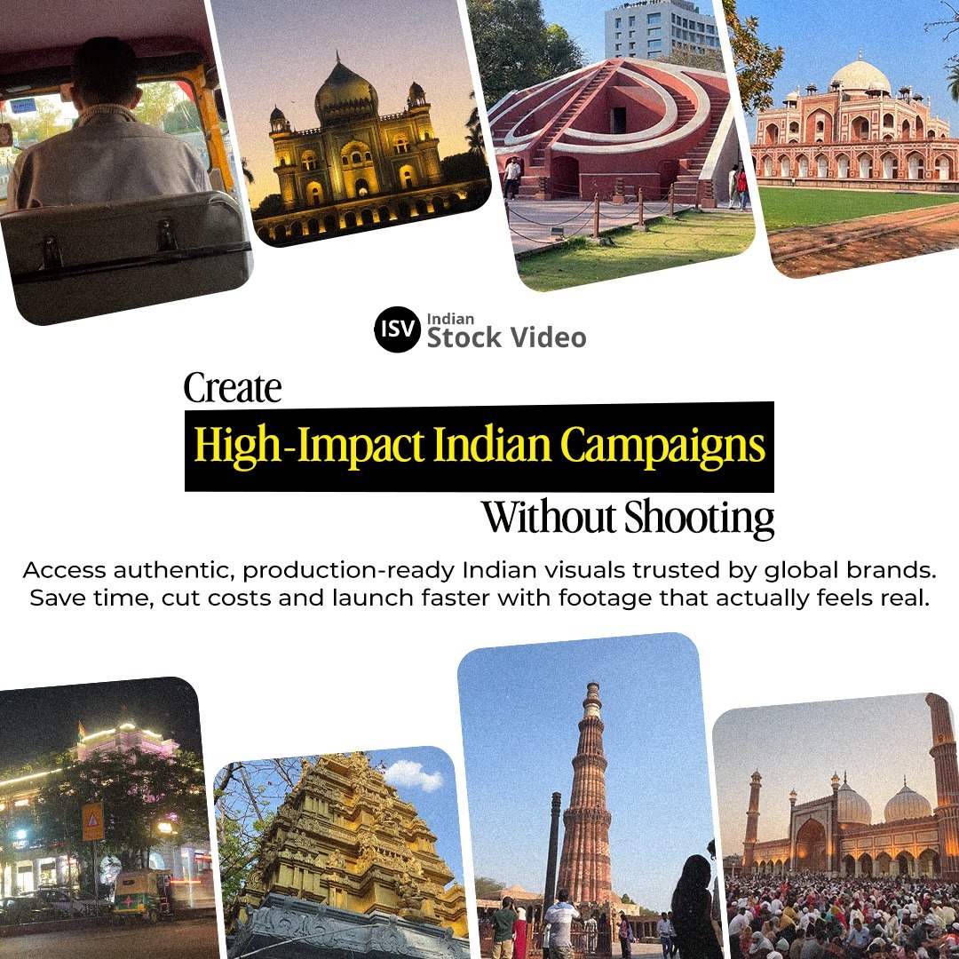 Indian Stock Video Facebook ad: India's Own Stock Video Library, Start Exploring Free