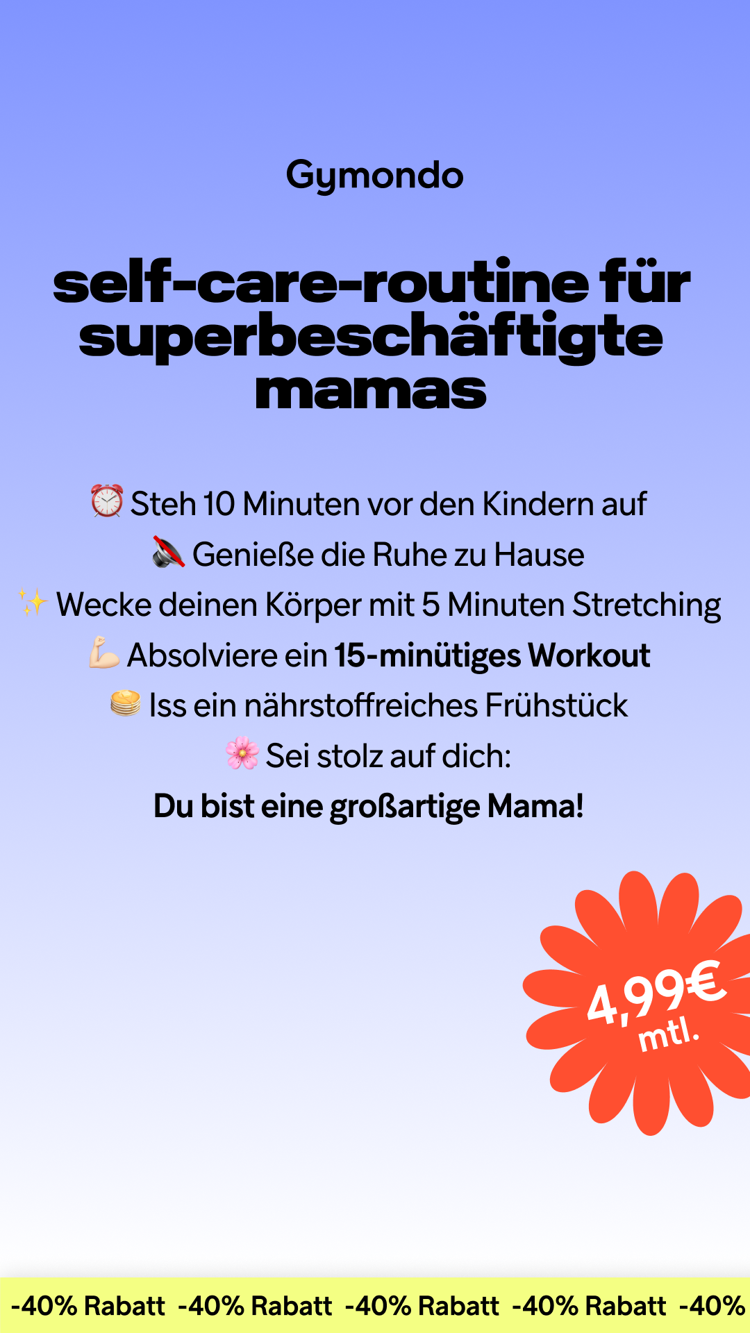 Gymondo Facebook ad