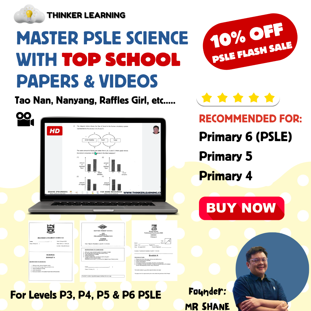 Thinker Learning Facebook ad: The Proven Method for PSLE and Primary School…