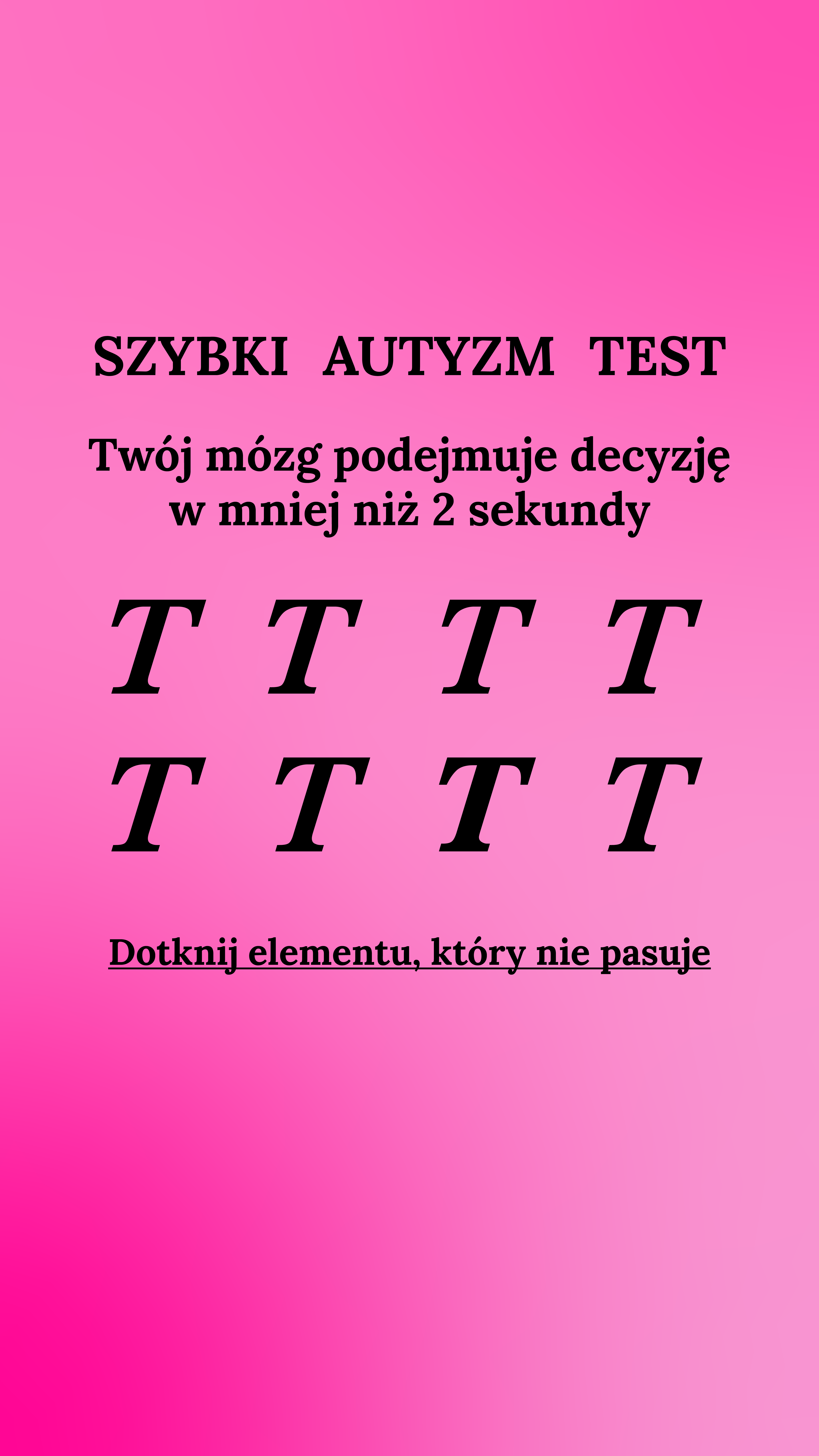 International IQ test Facebook ad
