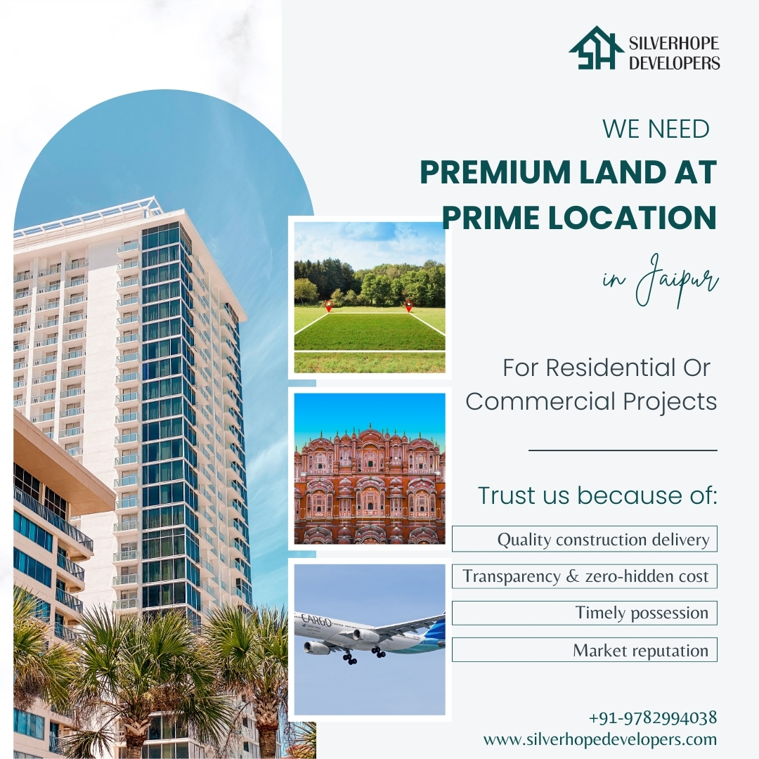 Silverhope Developers Facebook ad: Jaipur is growing, and we’re ready to shape…