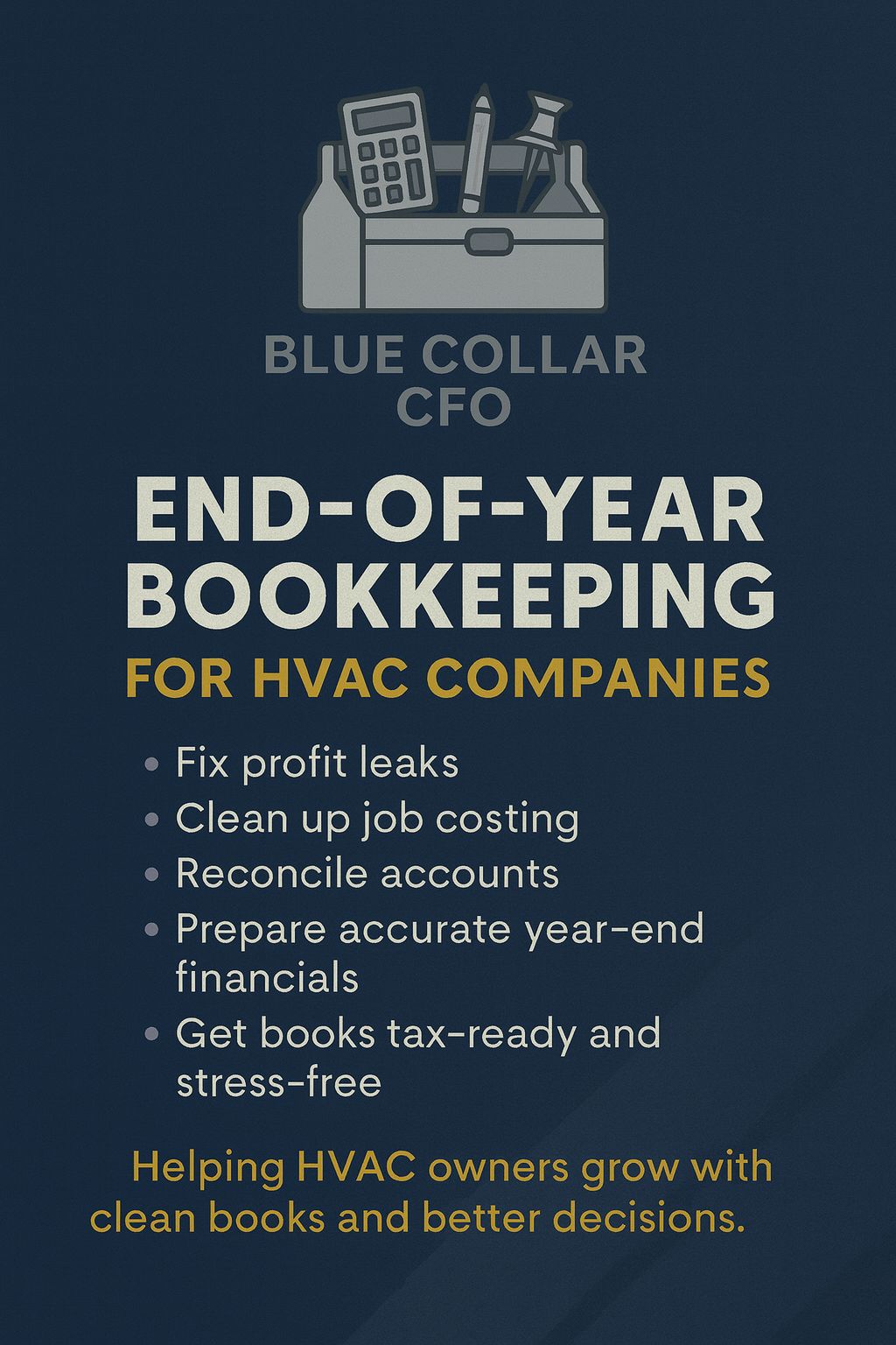 Blue Collar CFO Facebook ad: Got Messy Books?
