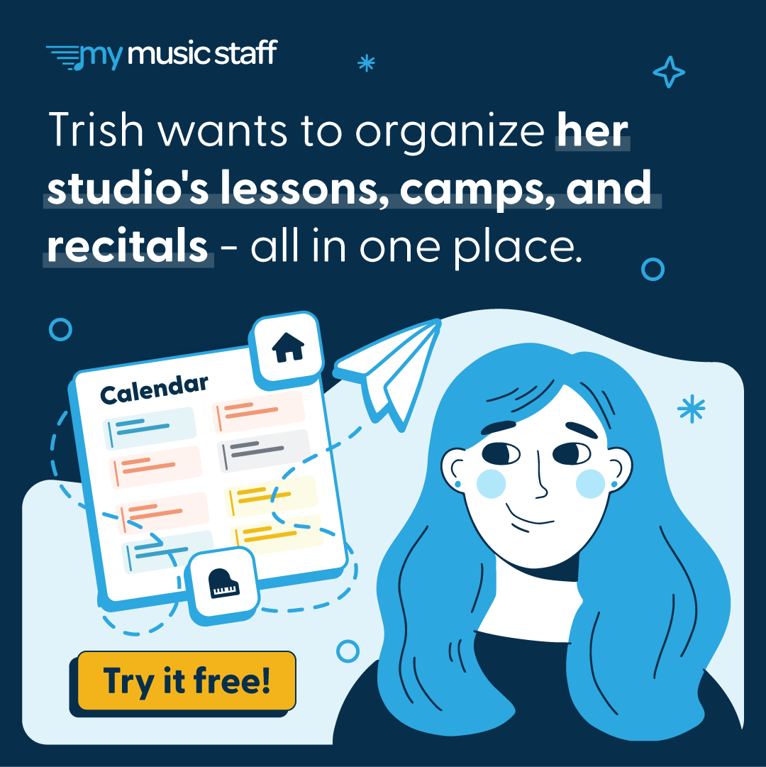 My Music Staff Facebook ad: Try it FREE for 30 days!