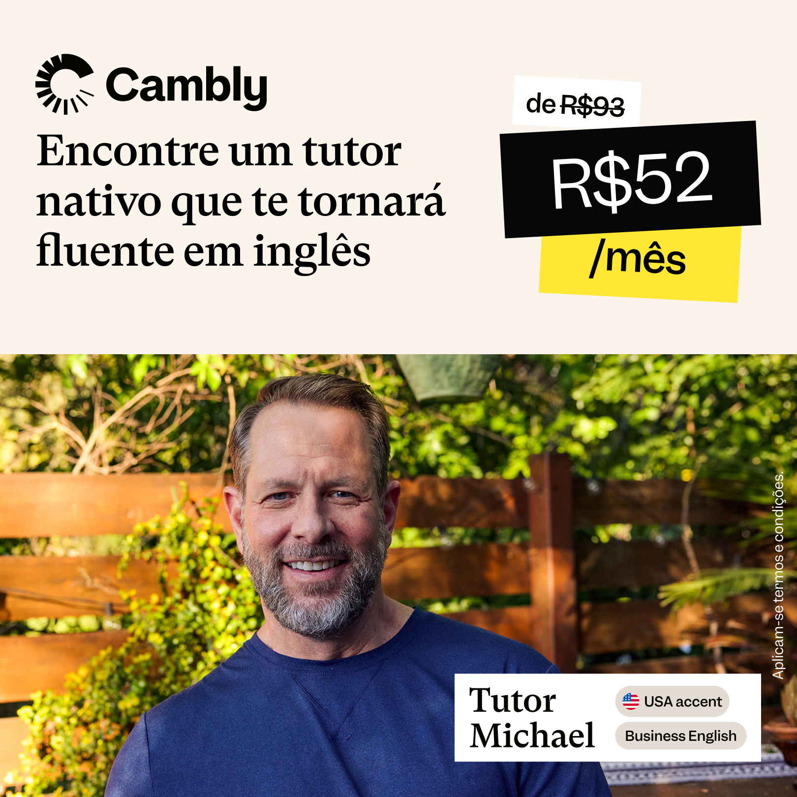Cambly Brasil Facebook ad