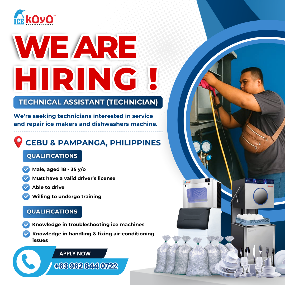 Koyo Philippines Facebook ad: Technician Needed, Philippines