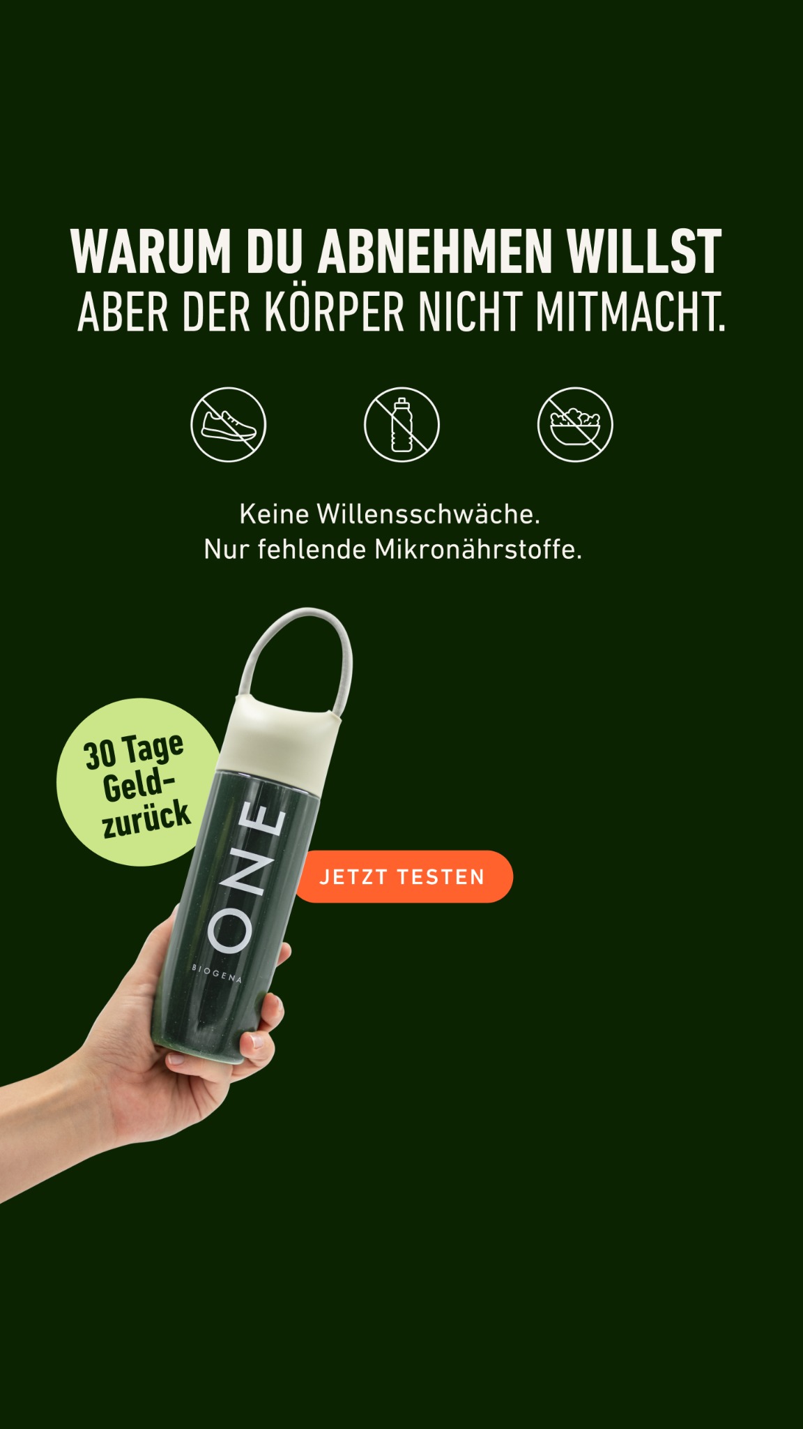 BIOGENA ONE Facebook ad