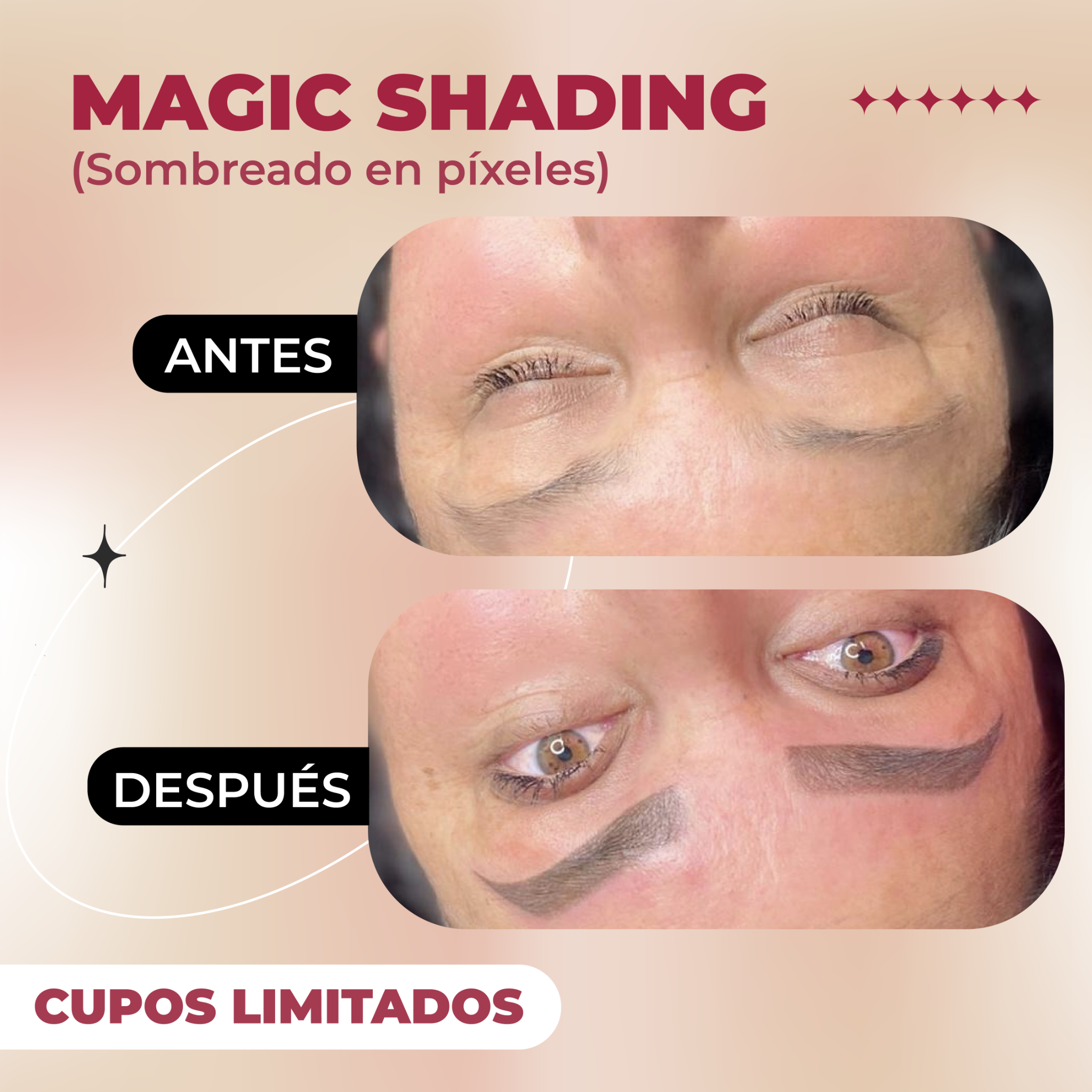 Maria Cabello Brow Artist Facebook ad: Tus labios o cejas ya no te emocionan…