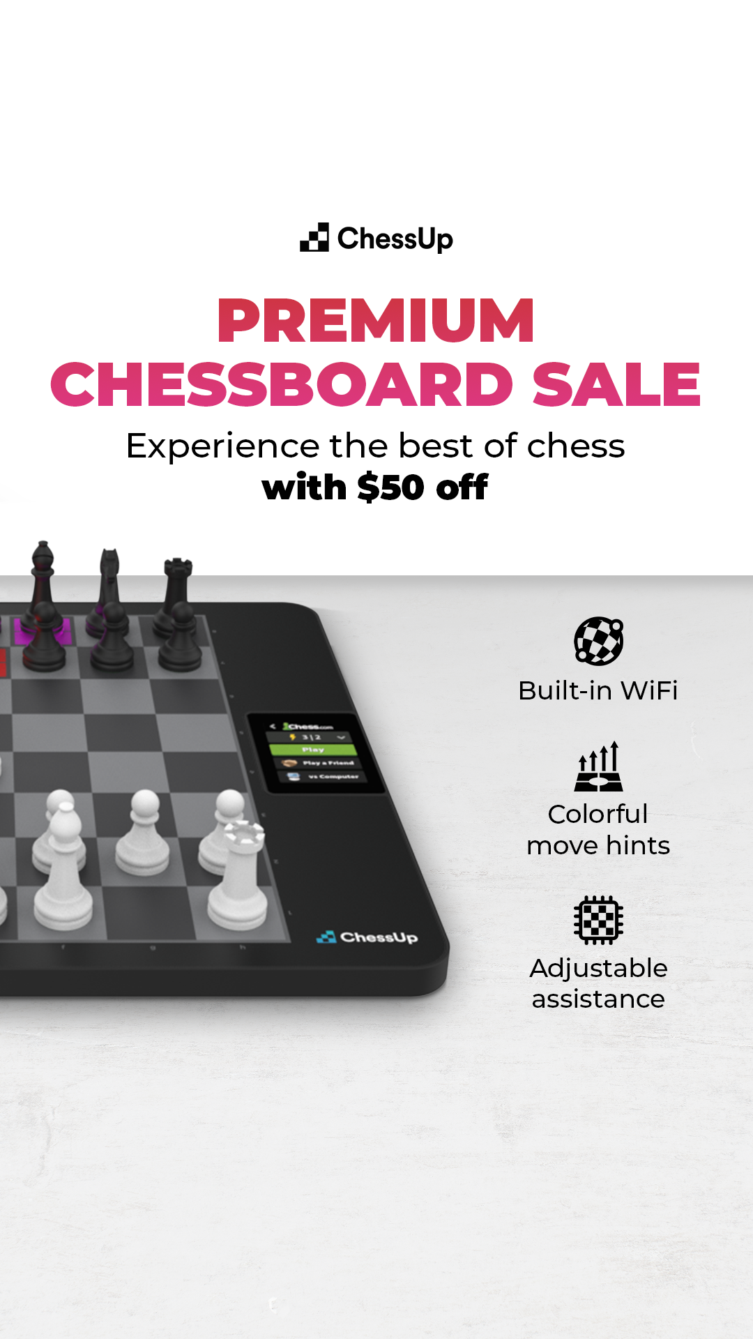 ChessUp Facebook ad